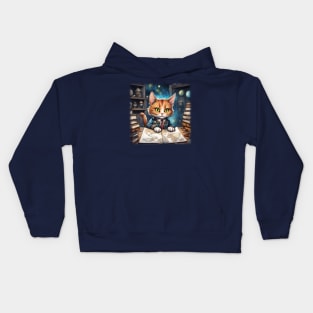 Plotting world domination Kids Hoodie